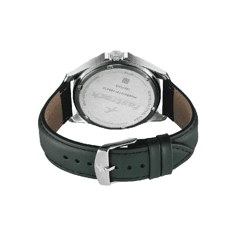 Fastrack Groove Date Dark Grey Dial Men's Watch- 3323SL01